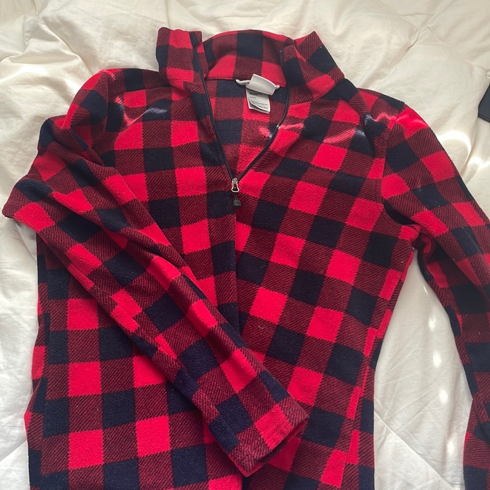 Avalanche Quarter Zip Red Flannel Sherpa